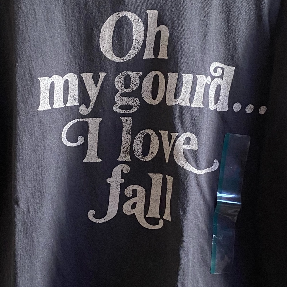 Fifth Sun Oh My Gourd I Love Fall Short Sleeve Graphic T-Shirt. - Picture 5 of 10